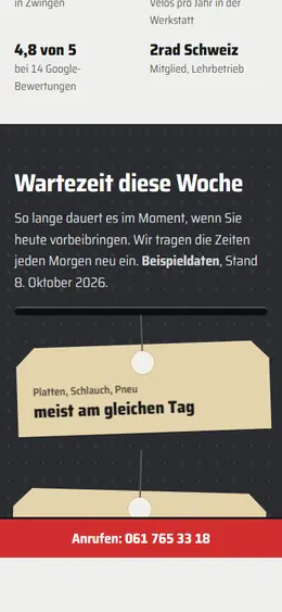 Dasselbe Muster auf dem Handy