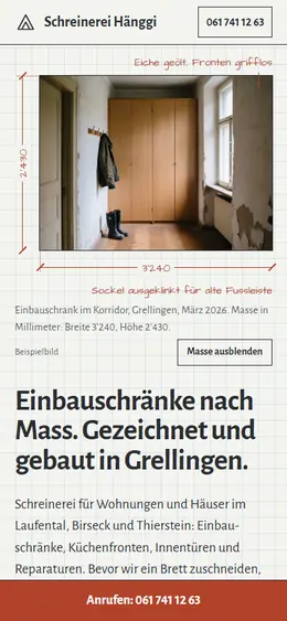Dasselbe Muster auf dem Handy