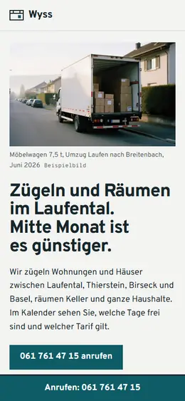 Dasselbe Muster auf dem Handy