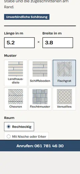 Dasselbe Muster auf dem Handy